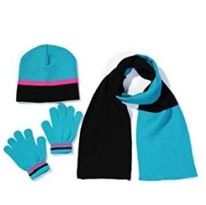 S.W.A.K. Girls Knit Hat, Scarf and Glove